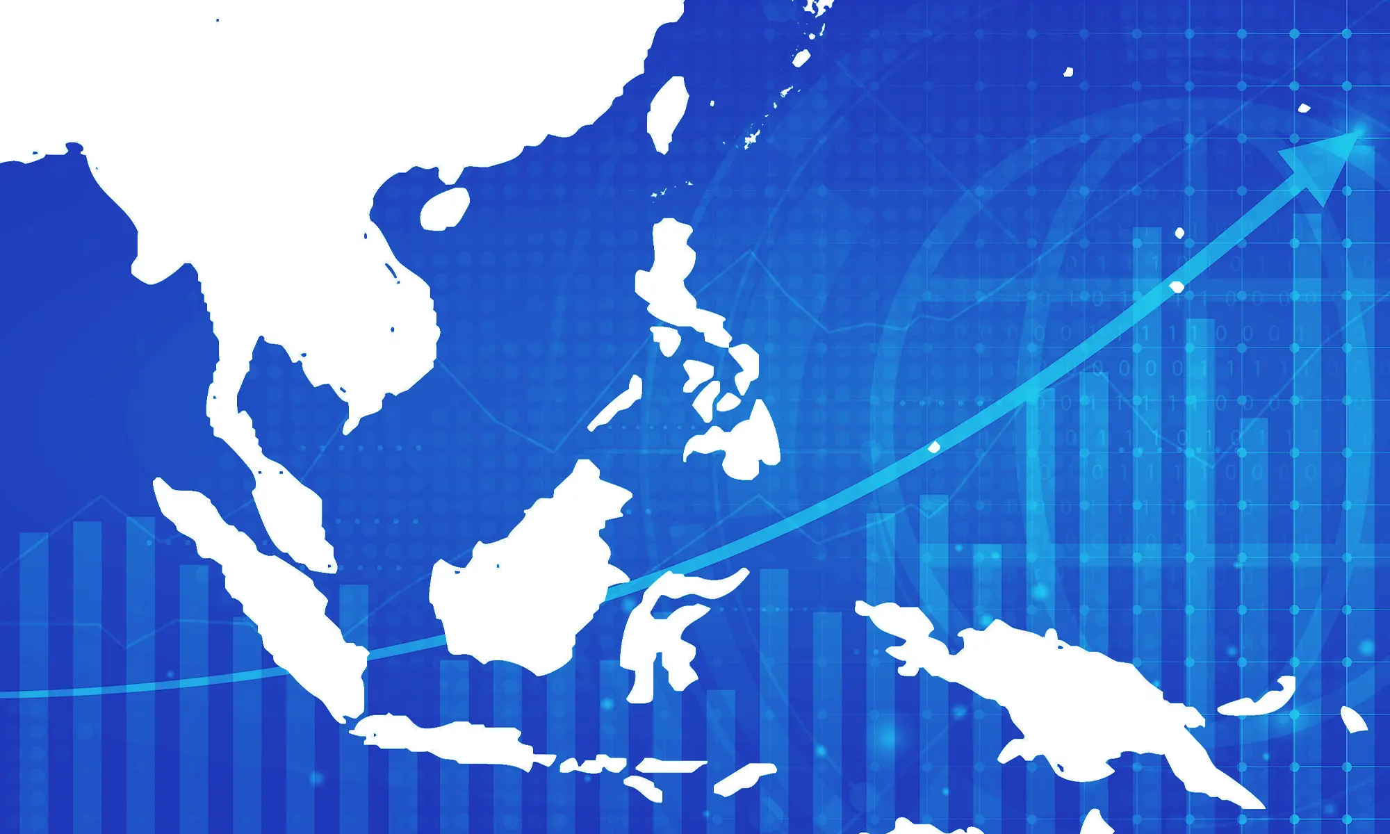 Large population in Southeast Asia with strong GDP growth